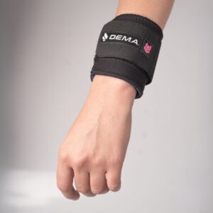 Muñequera de neopreno ajustable y doble contención